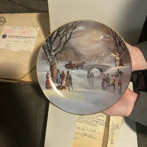 Bradford Exchange Vintage Painted Collector Plates